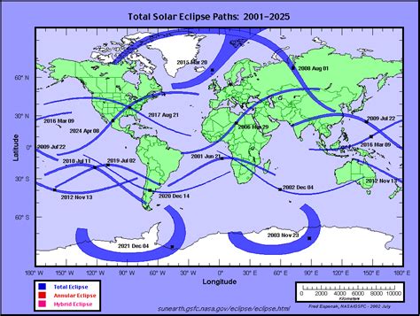 NASA to World Atlas of Solar Eclipse Paths.